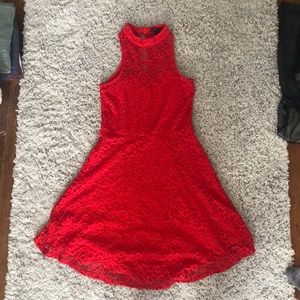 Red Daring Dress Short